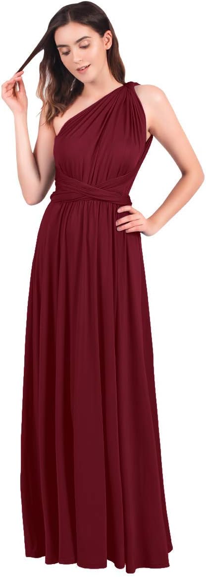 Womens Transformer Evening Dress Maxi Cocktail Wrap Convertible Multi Way Floor Long Formal Gown