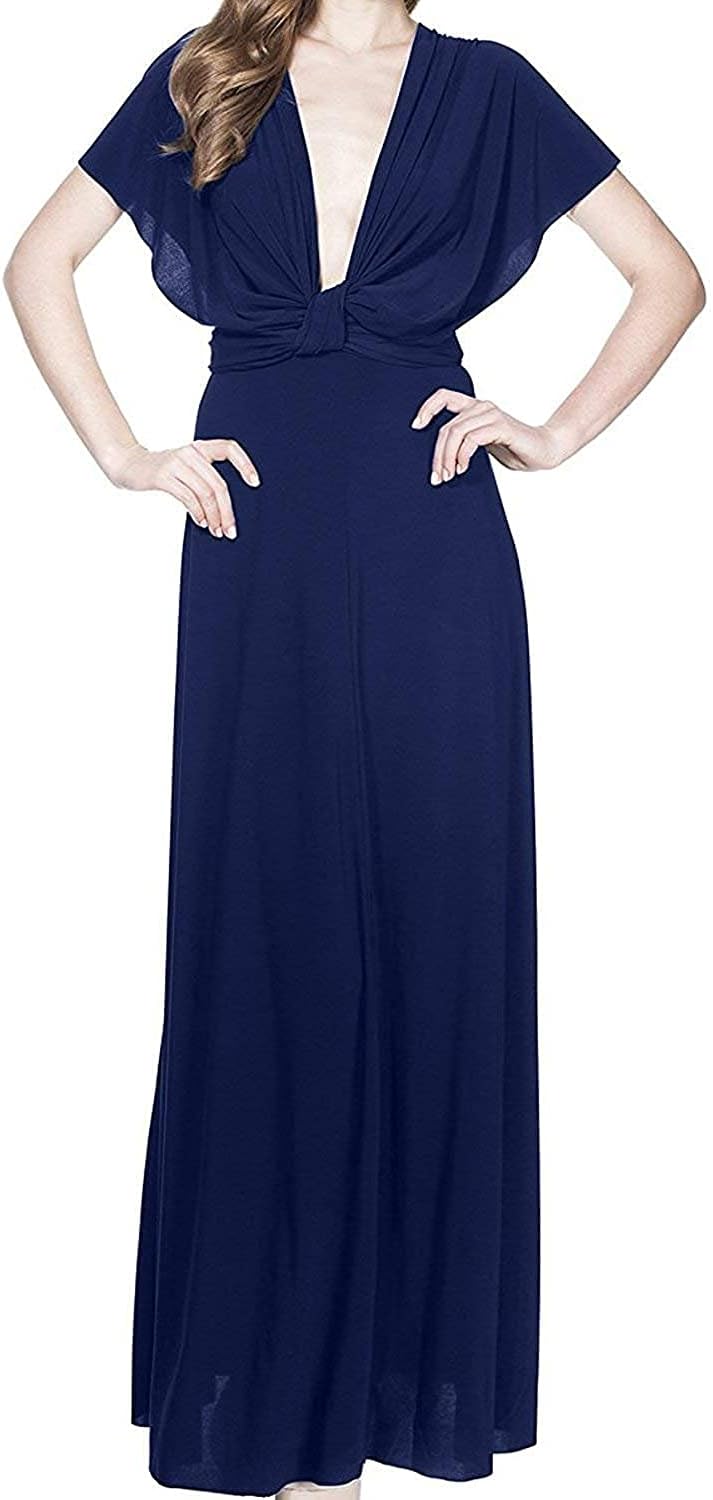 Womens Transformer Evening Dress Maxi Cocktail Wrap Convertible Multi Way Floor Long Formal Gown