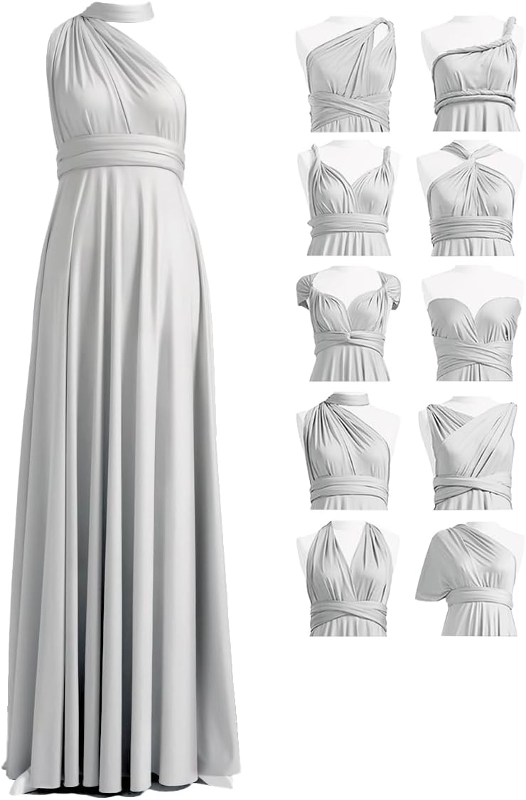 72styles Infinity Dress with Bandeau, Convertible Bridesmaid Dress, Long, Plus Size, Multi-Way Dress, Twist Wrap Dress