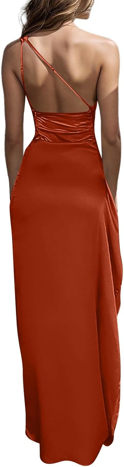 OIOLOYJM Prom Dresses 2025 Wedding Guest Dresses for Women Sexy Cocktail Formal Party One Shoulder Dresses for Women 2025