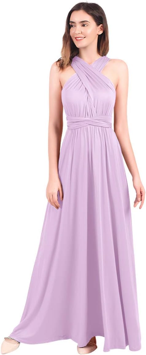 Womens Transformer Evening Dress Maxi Cocktail Wrap Convertible Multi Way Floor Long Formal Gown