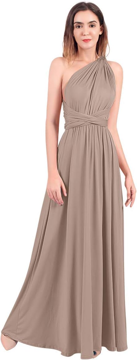 Womens Transformer Evening Dress Maxi Cocktail Wrap Convertible Multi Way Floor Long Formal Gown