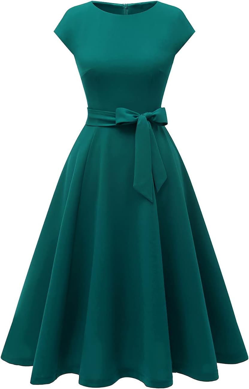 DRESSTELLS Women's Cocktail Dresses, Formal Wedding Guest Church Modest Graduation Party Prom Dress 2025