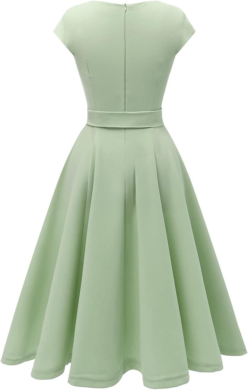 DRESSTELLS Women's Cocktail Dresses, Formal Wedding Guest Church Modest Graduation Party Prom Dress 2025