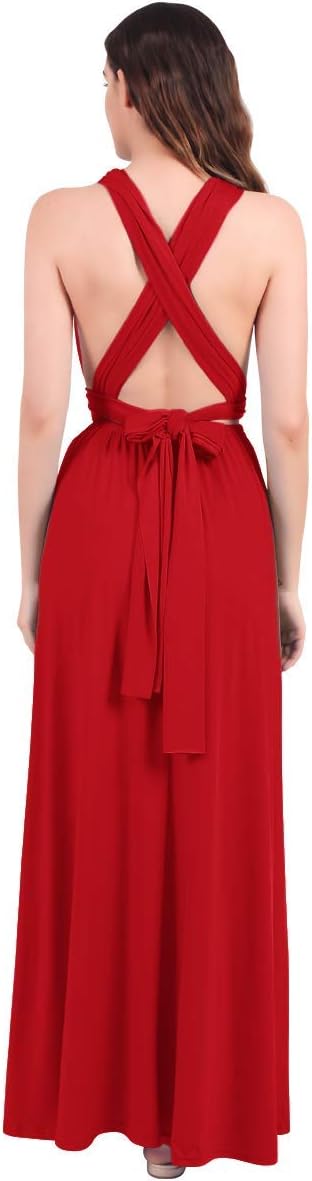 Womens Transformer Evening Dress Maxi Cocktail Wrap Convertible Multi Way Floor Long Formal Gown