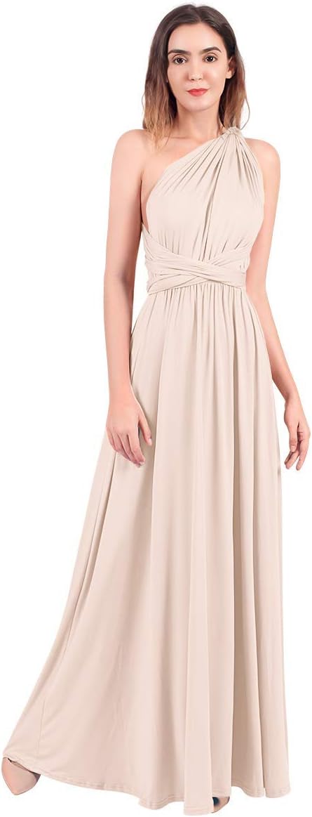 Womens Transformer Evening Dress Maxi Cocktail Wrap Convertible Multi Way Floor Long Formal Gown