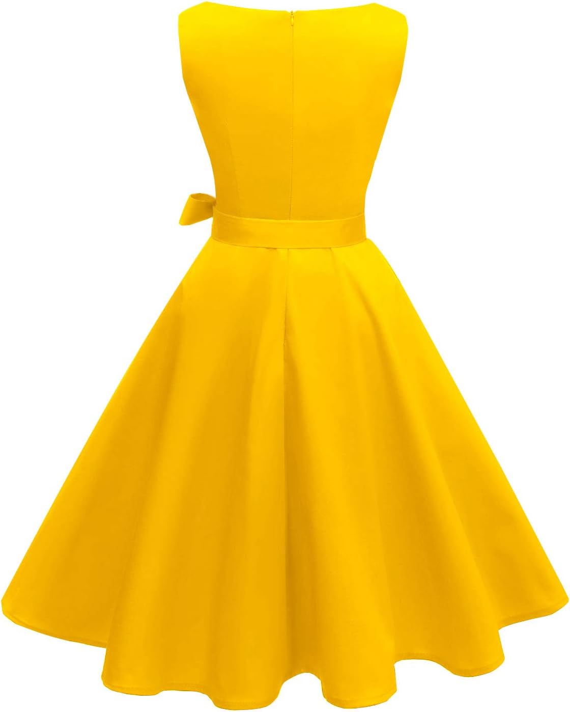 Hanpceirs Women's Boatneck Sleeveless Swing Vintage 1950s Cocktail Dress New