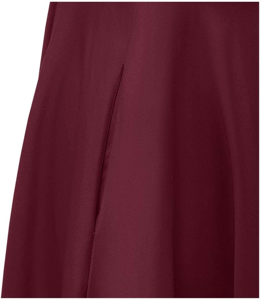 PUKAVT Women's 1950 Boatneck Cap Sleeve Vintage Swing Cocktail Party Dress with Pockets