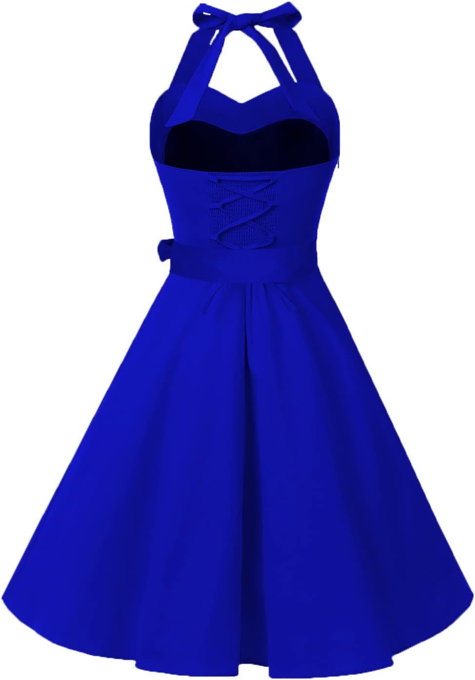 Topdress Women'sVintage Polka Audrey Dress 1950s Halter Retro Cocktail Dress
