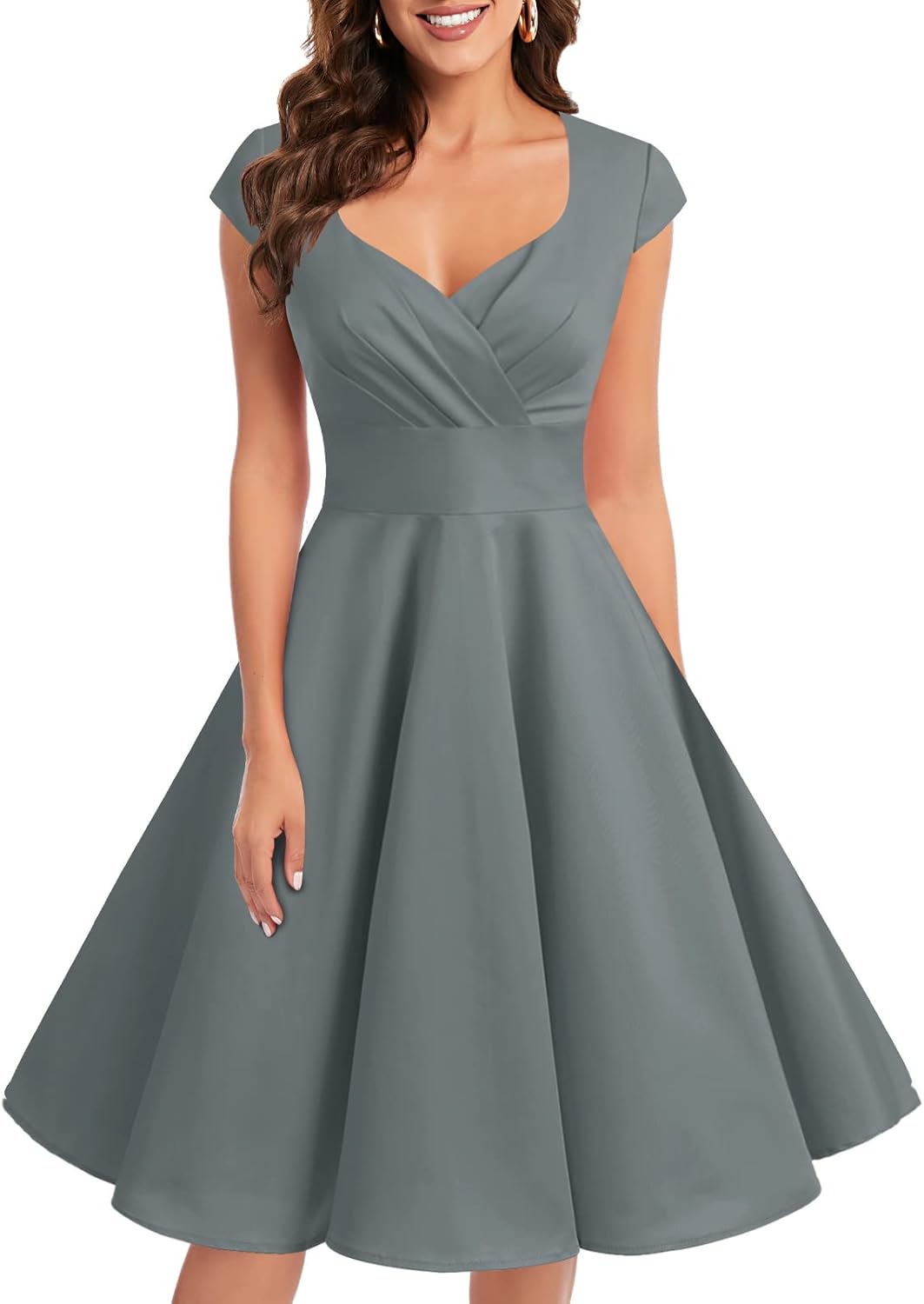 Bbonlinedress Women Short 1950s Retro Vintage Cocktail Party Swing Dresses