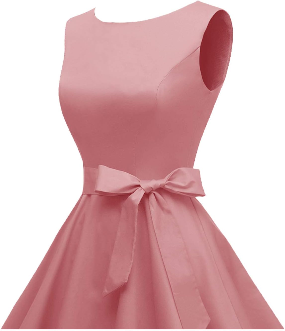 Hanpceirs Women's Boatneck Sleeveless Swing Vintage 1950s Cocktail Dress New