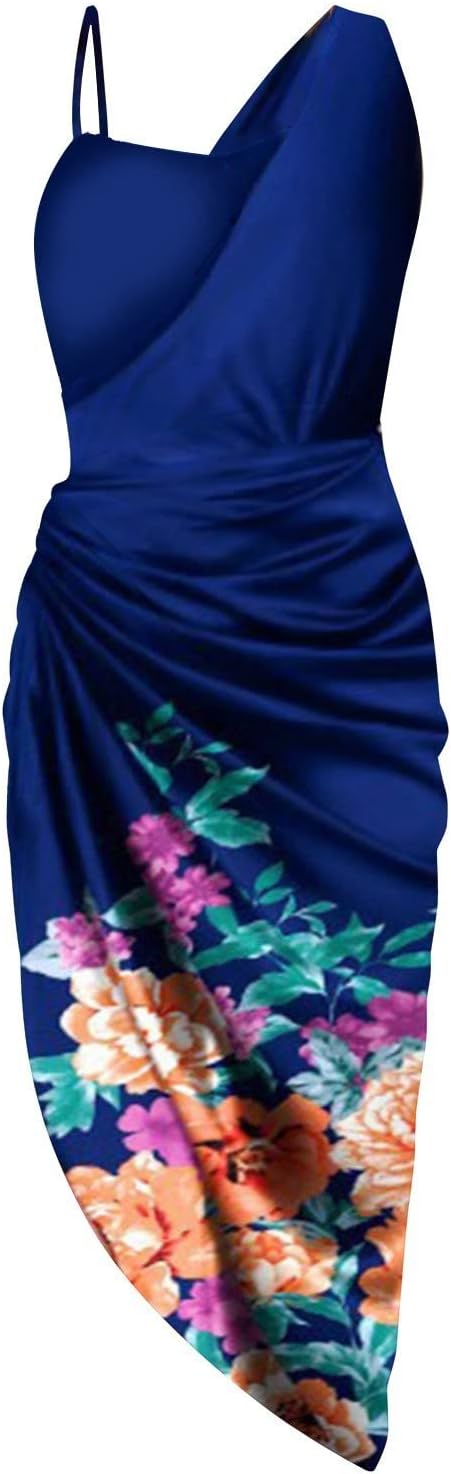 OIOLOYJM Prom Dresses 2025 Wedding Guest Dresses for Women Sexy Cocktail Formal Party One Shoulder Dresses for Women 2025