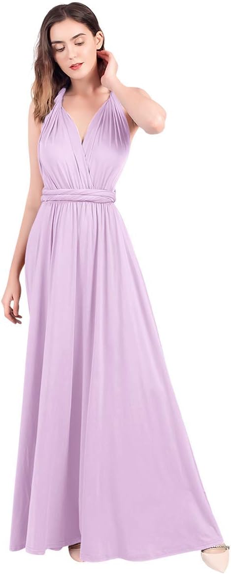 Womens Transformer Evening Dress Maxi Cocktail Wrap Convertible Multi Way Floor Long Formal Gown