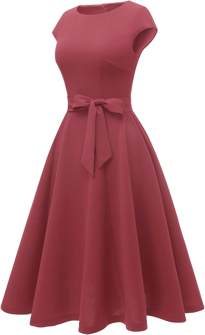 DRESSTELLS Women's Cocktail Dresses, Formal Wedding Guest Church Modest Graduation Party Prom Dress 2025