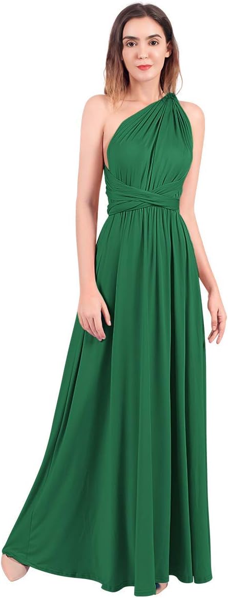 Womens Transformer Evening Dress Maxi Cocktail Wrap Convertible Multi Way Floor Long Formal Gown