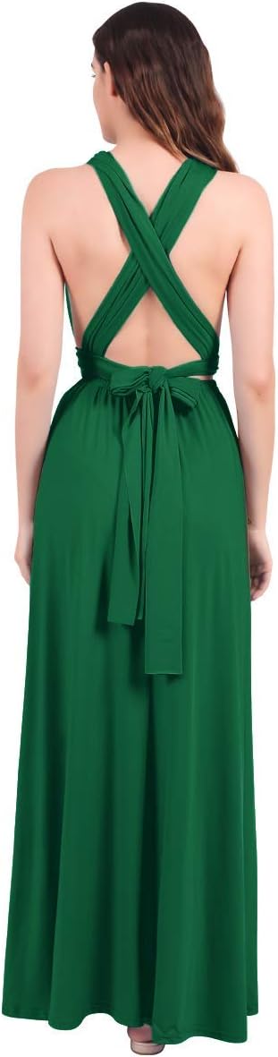 Womens Transformer Evening Dress Maxi Cocktail Wrap Convertible Multi Way Floor Long Formal Gown