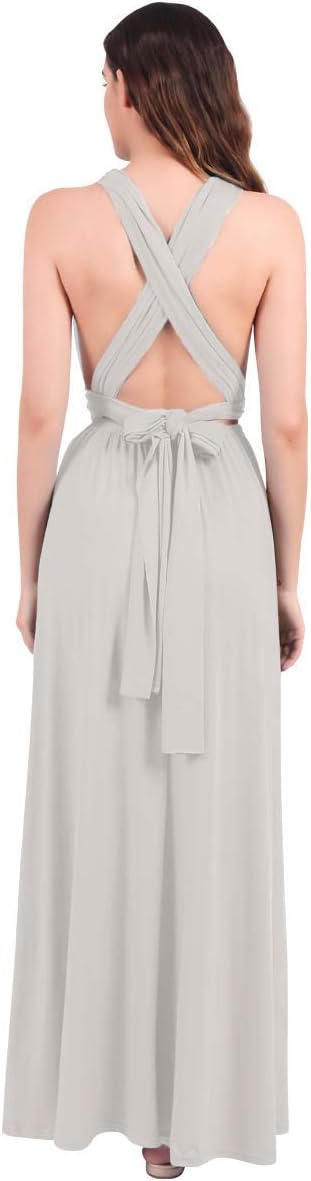 Womens Transformer Evening Dress Maxi Cocktail Wrap Convertible Multi Way Floor Long Formal Gown