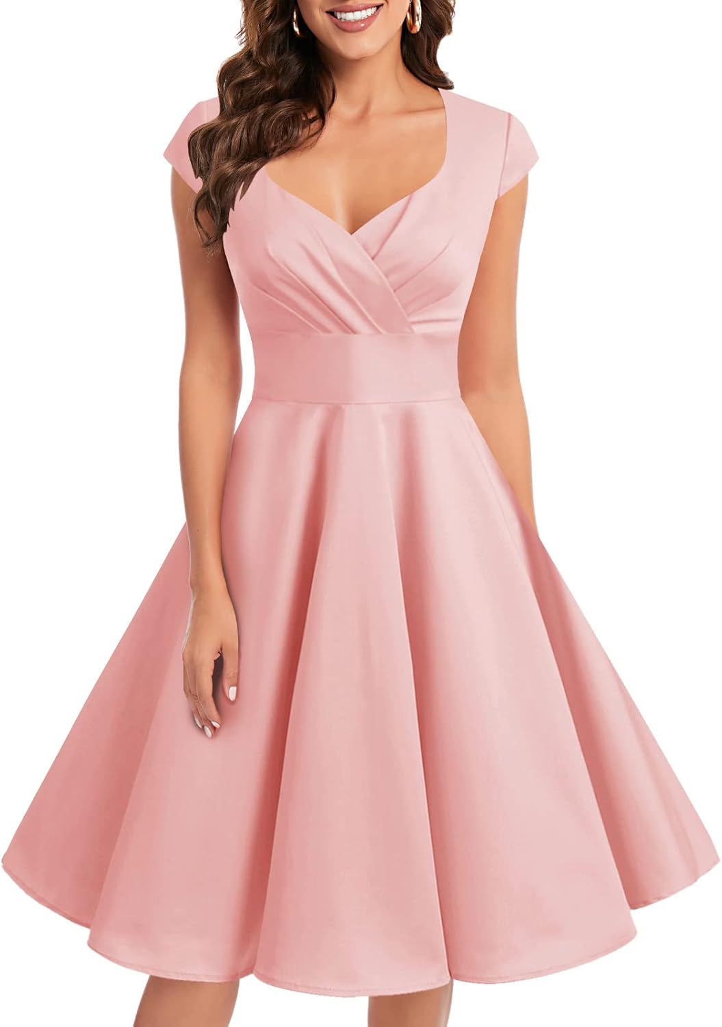 Bbonlinedress Women Short 1950s Retro Vintage Cocktail Party Swing Dresses