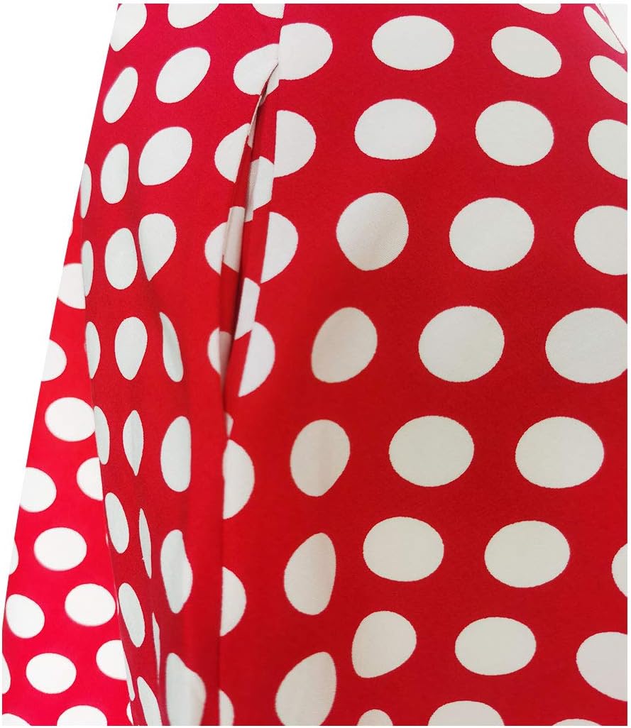PUKAVT Women's 1950 Boatneck Cap Sleeve Vintage Swing Cocktail Party Dress with Pockets