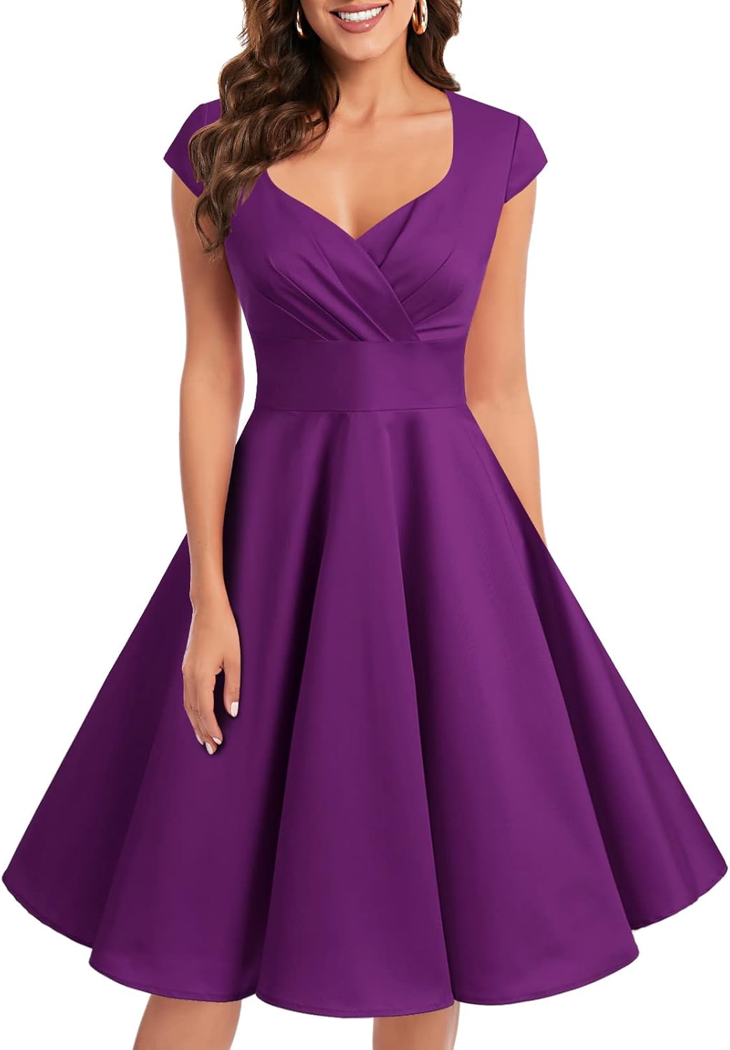 Bbonlinedress Women Short 1950s Retro Vintage Cocktail Party Swing Dresses