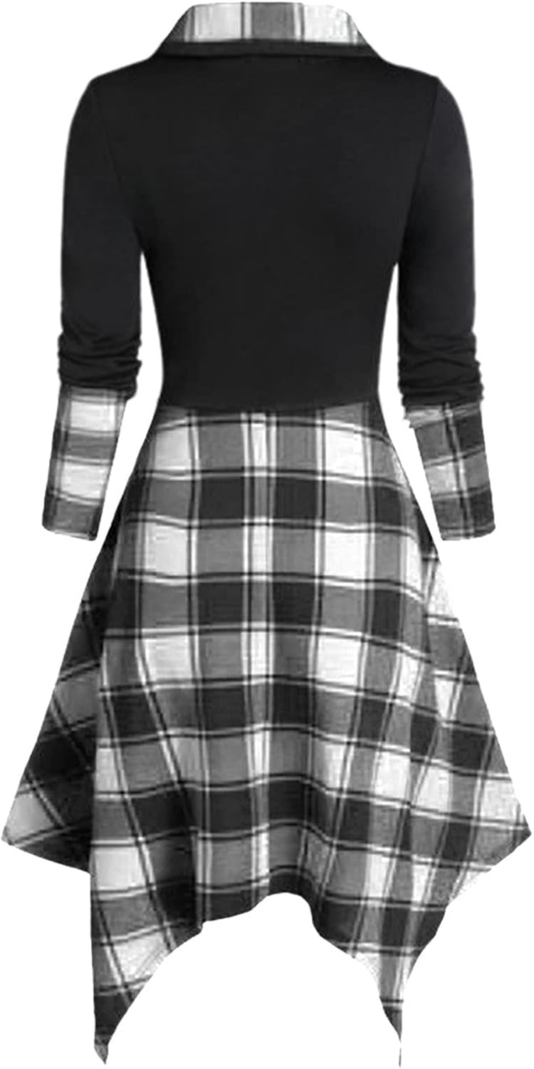 Lost Ink Dresses Women Fashion Solid O-Neck Half Sleeve Dress Stripe Splice Zipper Mini Dress