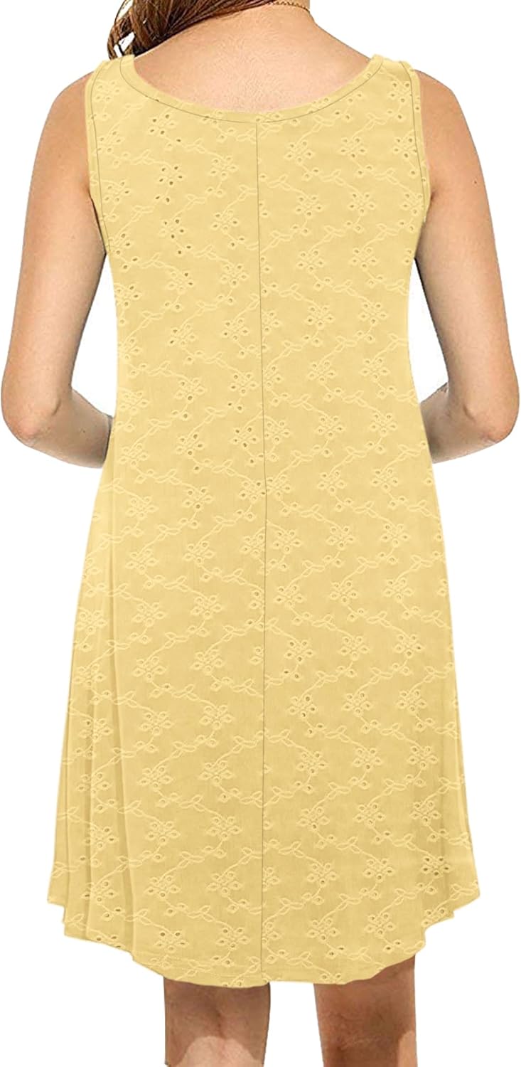 MOLERANI Women's Casual Swing Simple T-Shirt Loose Dress