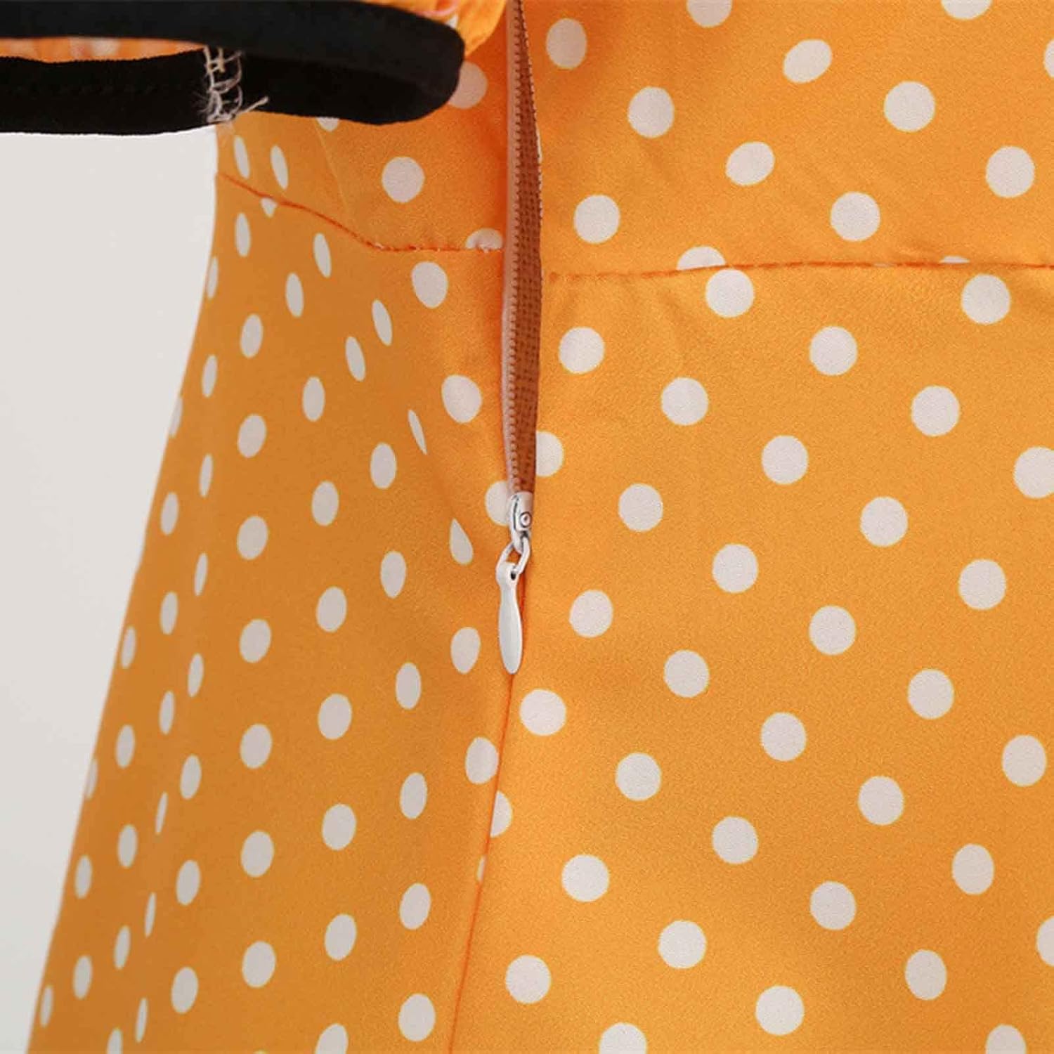 Women Double Breasted Notch Lapel 50s Vintage Short Sleeve Cocktail Swing Dress Polka Dot 1950s Rockabilly Prom Dress
