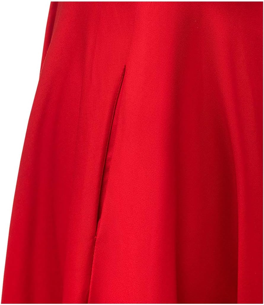 PUKAVT Women's 1950 Boatneck Cap Sleeve Vintage Swing Cocktail Party Dress with Pockets