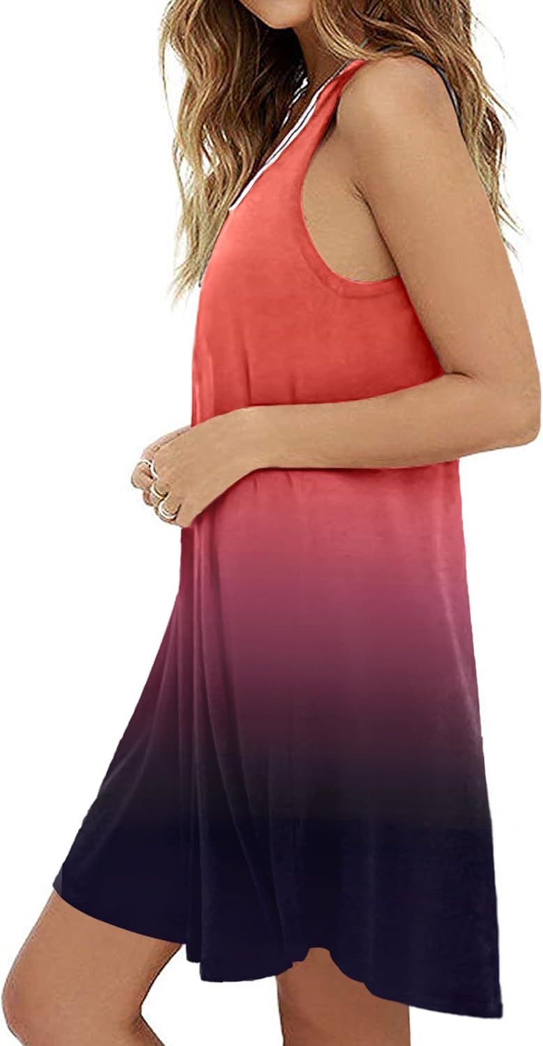 MOLERANI Women's Casual Swing Simple T-Shirt Loose Dress