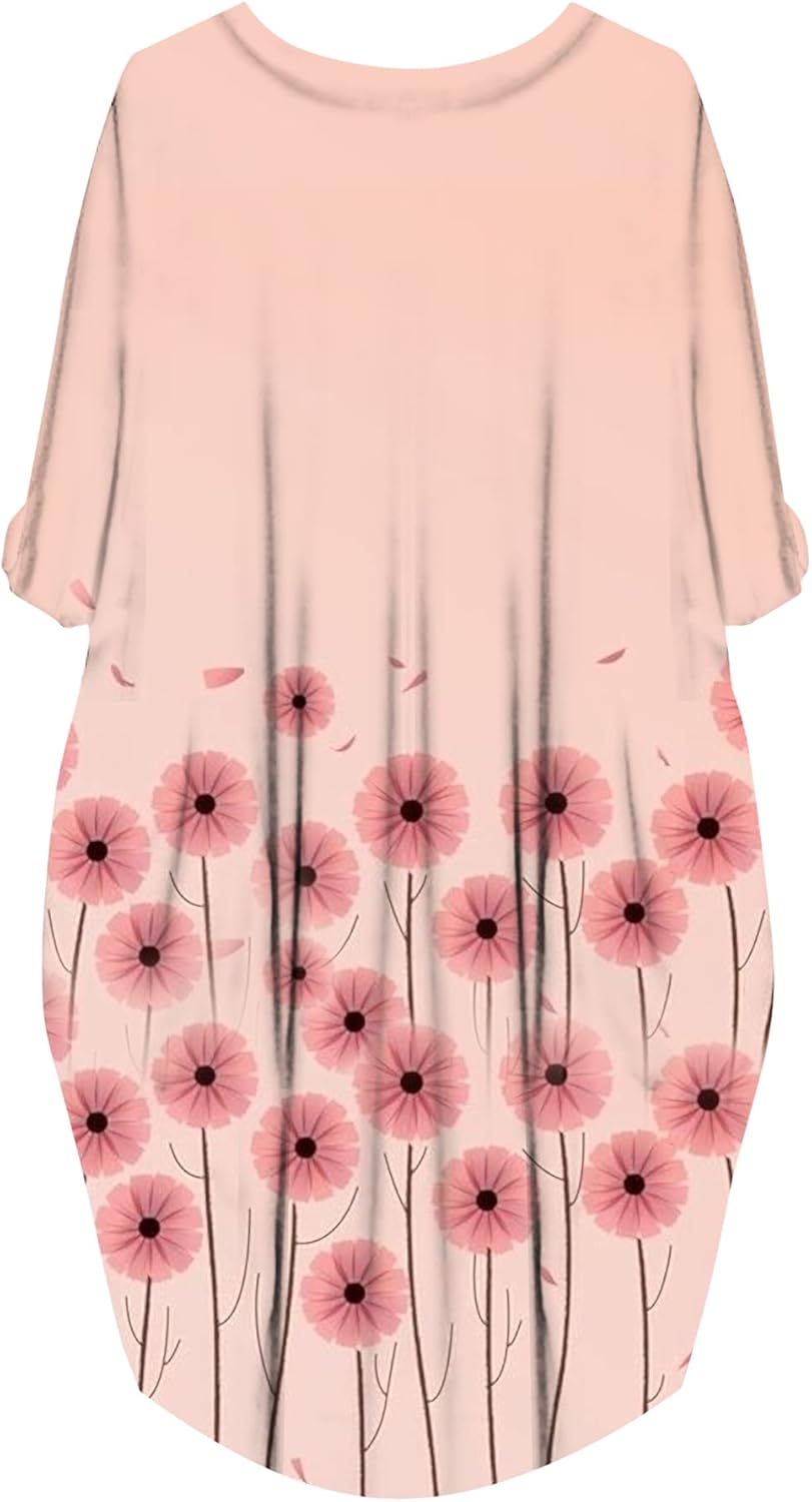 AZPSRT Fashion Women's African American Art Print Dress Casual Loose Dresses