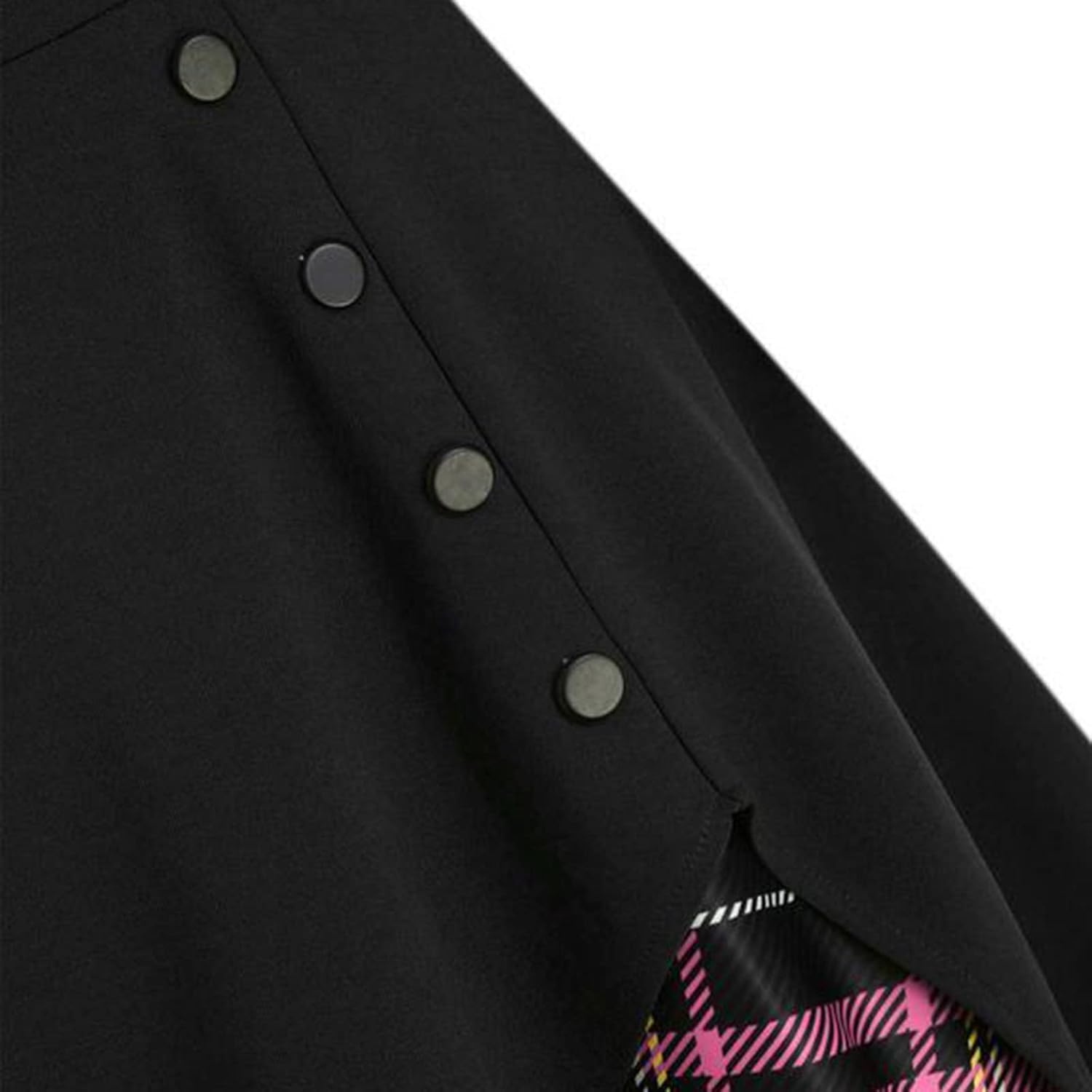 Lost Ink Dresses Women Fashion Solid O-Neck Half Sleeve Dress Stripe Splice Zipper Mini Dress
