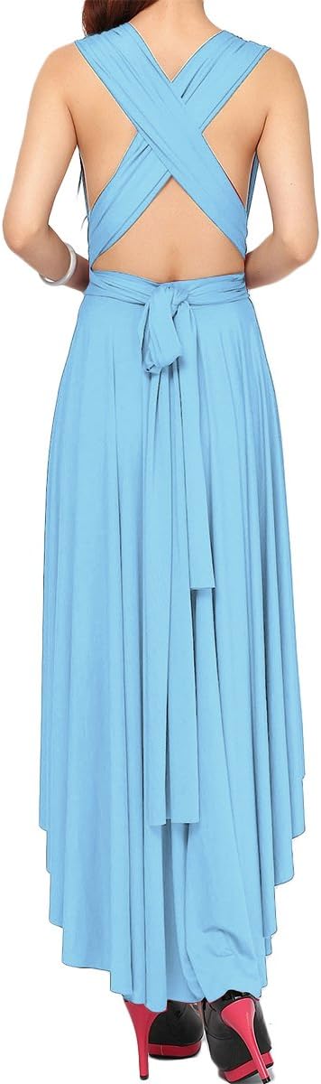 Womens Transformer Evening Dress Maxi Cocktail Wrap Convertible Multi Way Floor Long Formal Gown
