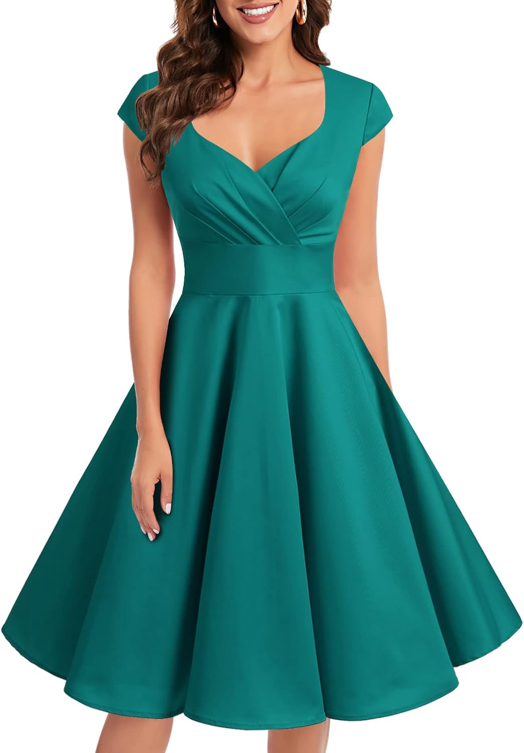 Bbonlinedress Women Short 1950s Retro Vintage Cocktail Party Swing Dresses