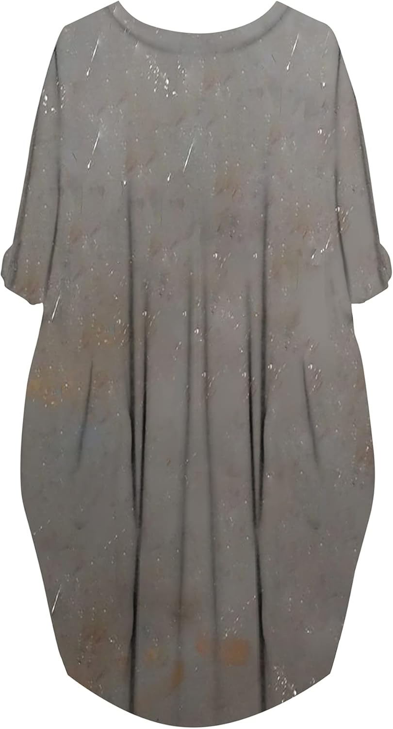 AZPSRT Fashion Women's African American Art Print Dress Casual Loose Dresses