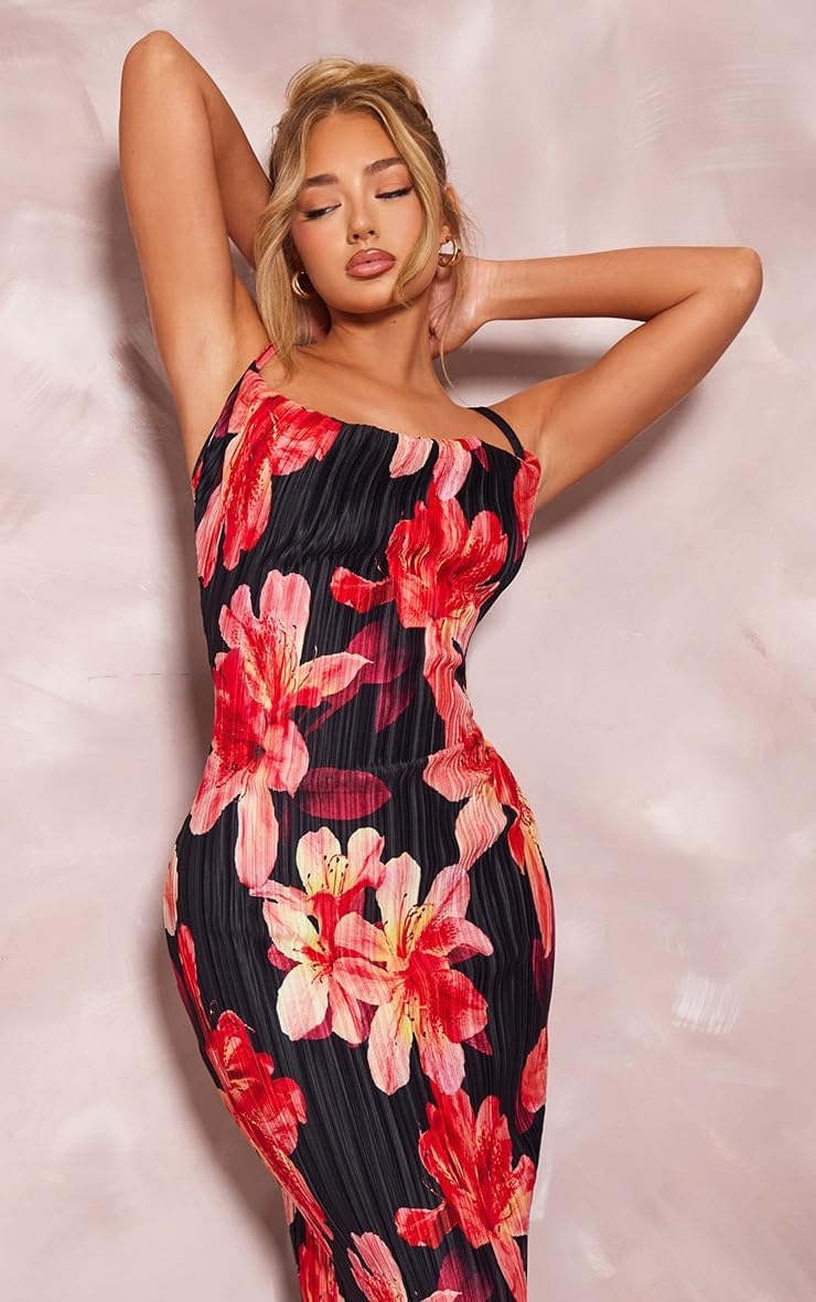 Cowl Neck Dress Sexy Strap Shoulder Pleated Maxi Dresses Summer Wedding Guest Dresses for Women