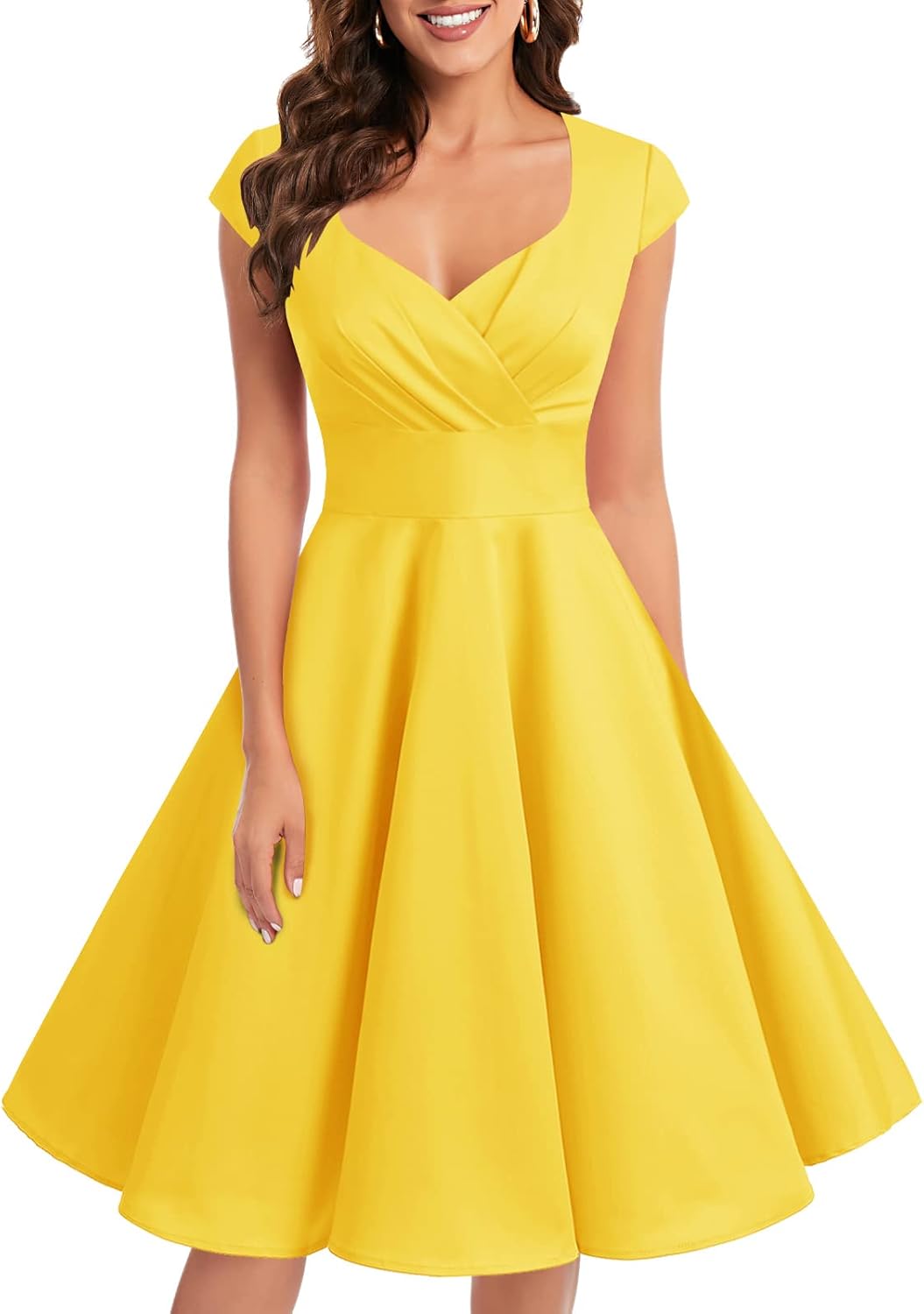 Bbonlinedress Women Short 1950s Retro Vintage Cocktail Party Swing Dresses