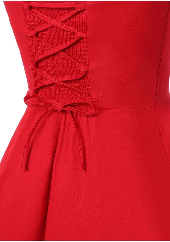 Topdress Women'sVintage Polka Audrey Dress 1950s Halter Retro Cocktail Dress