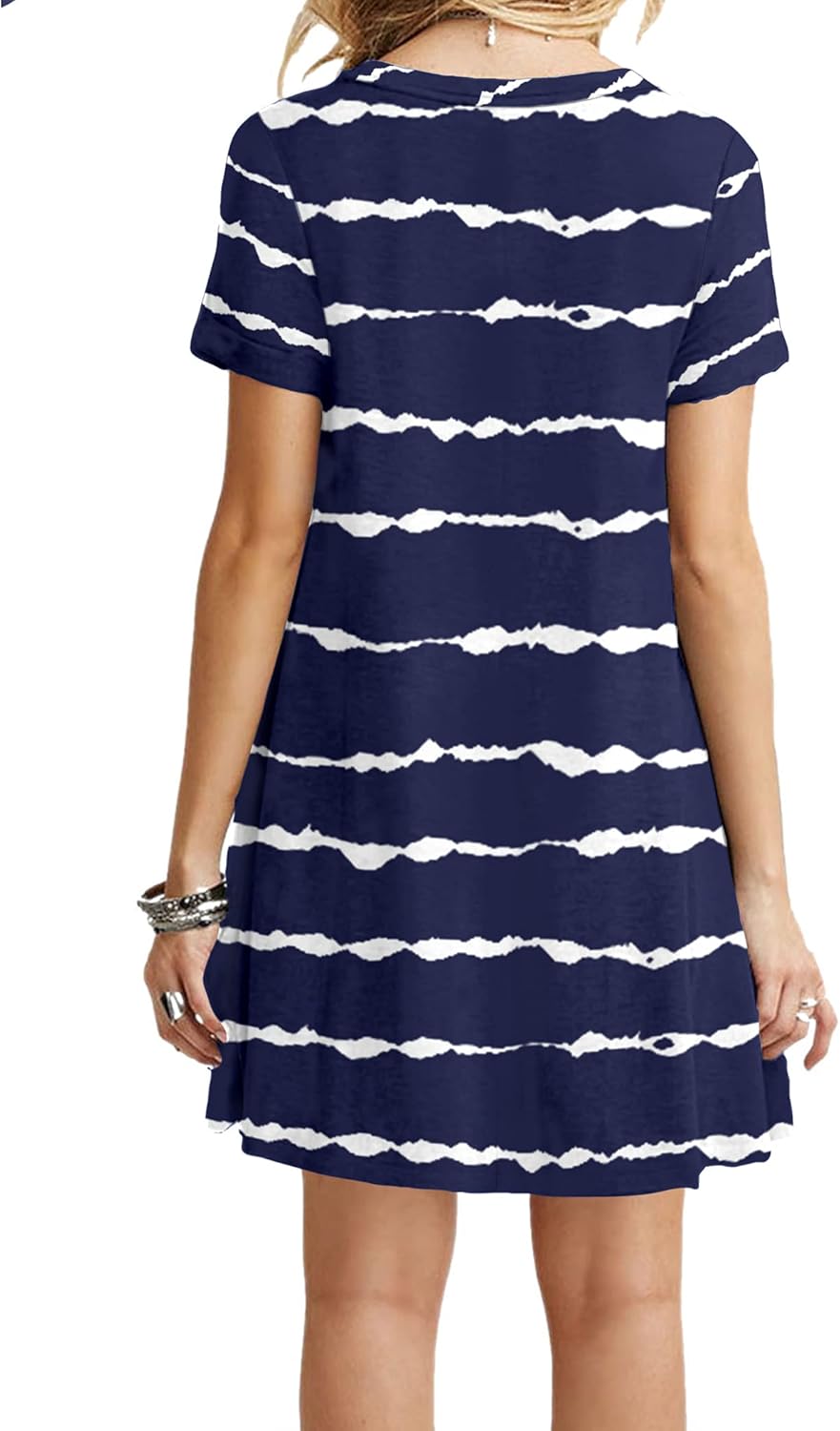 MOLERANI Women's Casual Plain Simple T-Shirt Loose Dress