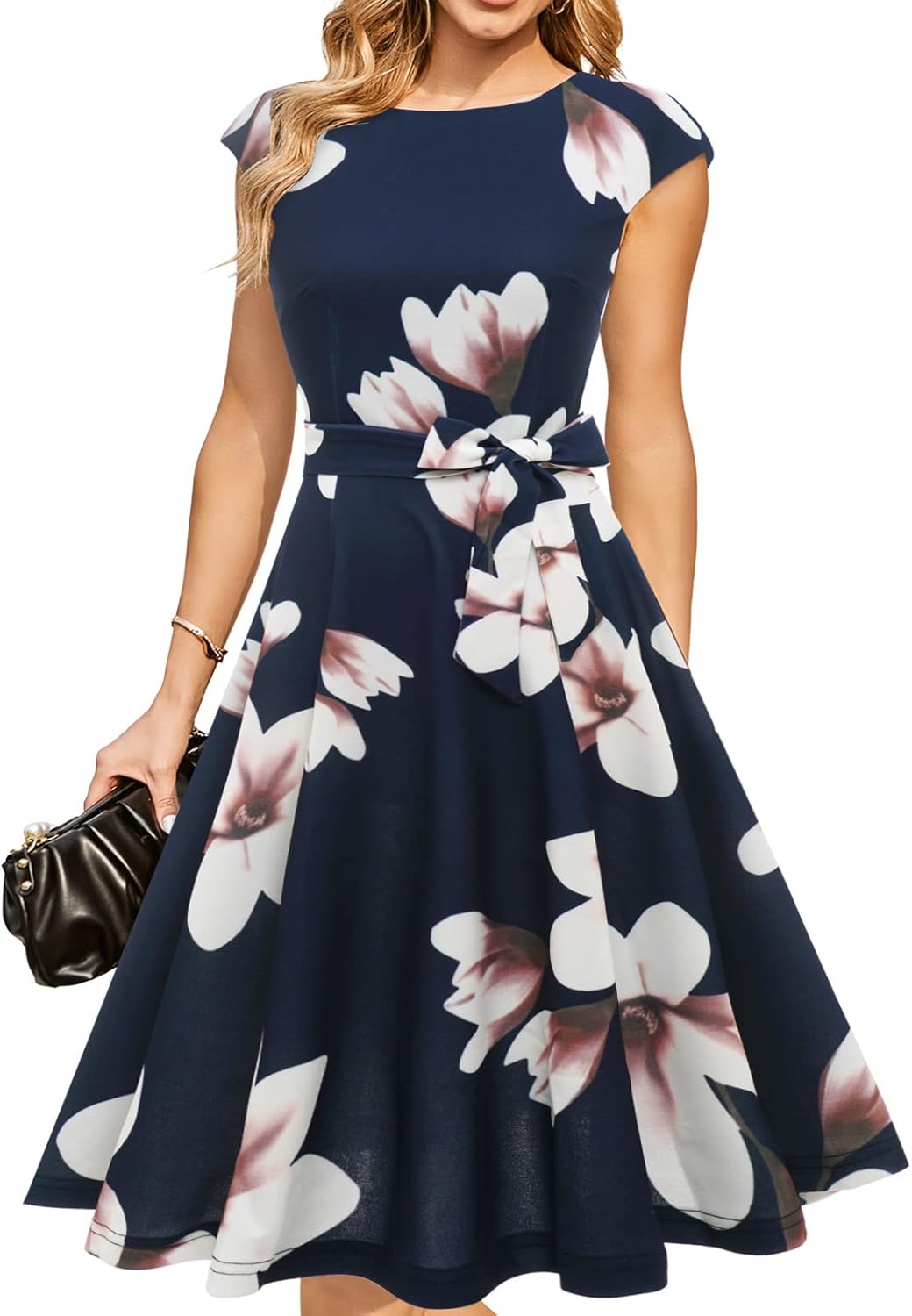 DRESSTELLS Women's Cocktail Dresses, Formal Wedding Guest Church Modest Graduation Party Prom Dress 2025