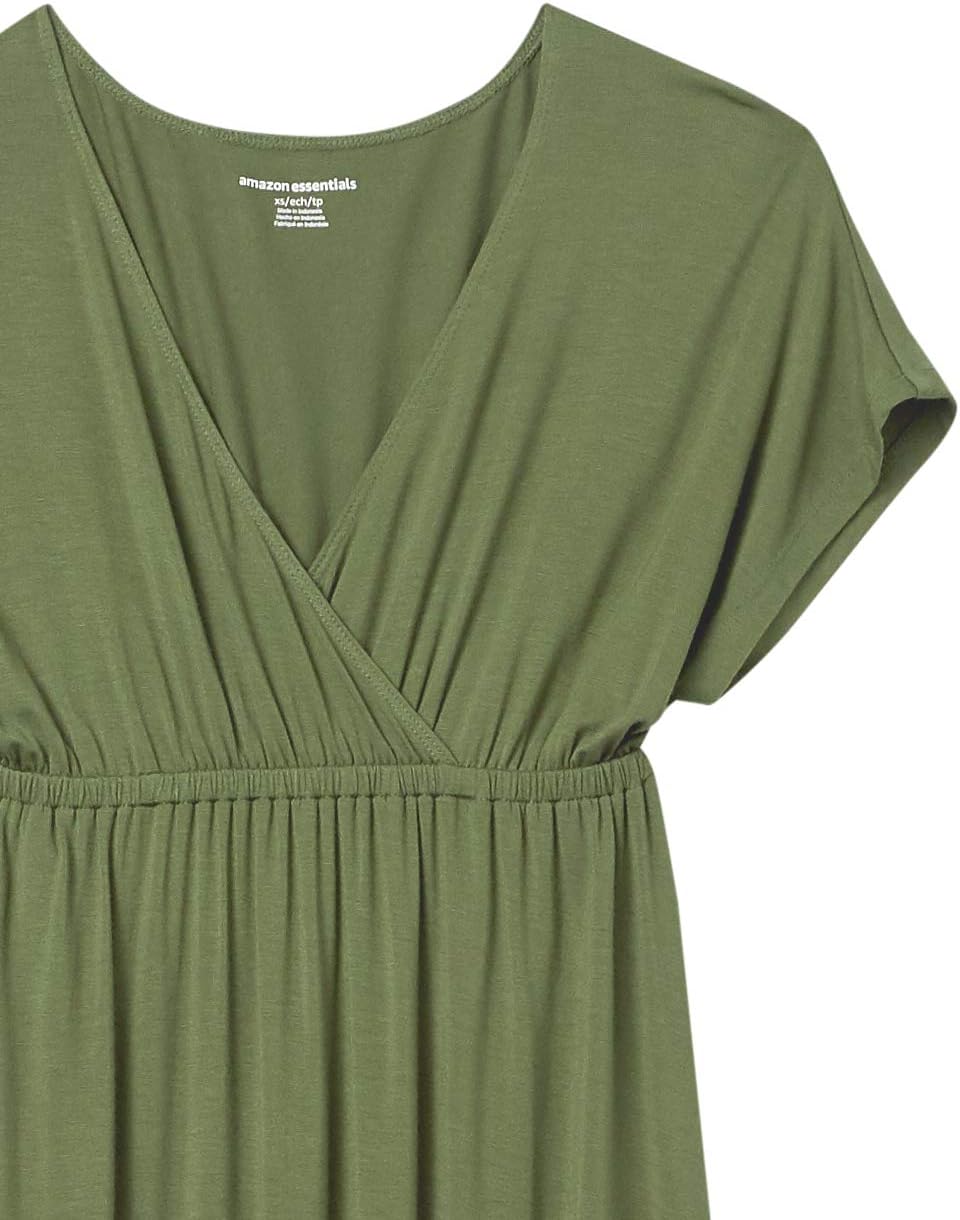 Amazon Essentials Women's Waisted Maxi Dress (Available in Plus Size)