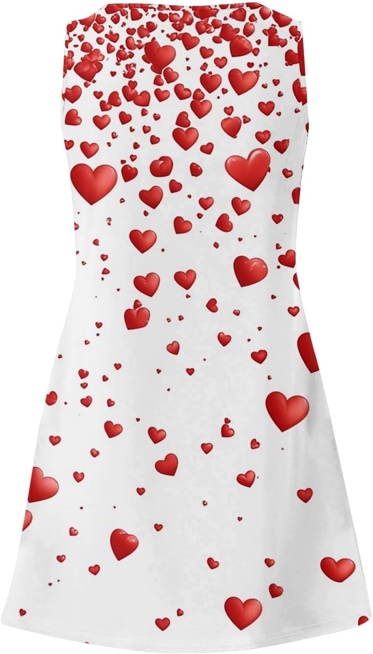 Women's Casual Sundress with Pockets Summer Boho Beach Dress,Holiday Hresses for Woment-Shirts Dress U Neck Loose Tank