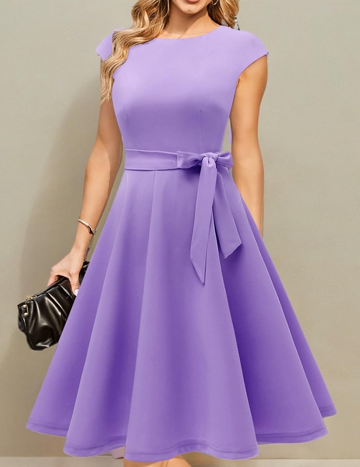 DRESSTELLS Women's Cocktail Dresses, Formal Wedding Guest Church Modest Graduation Party Prom Dress 2025