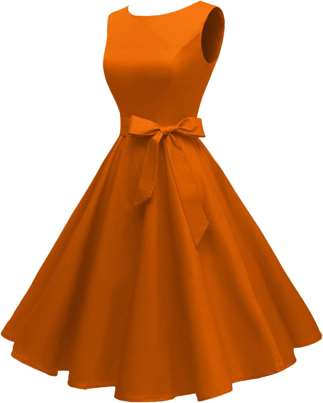 Hanpceirs Women's Boatneck Sleeveless Swing Vintage 1950s Cocktail Dress New