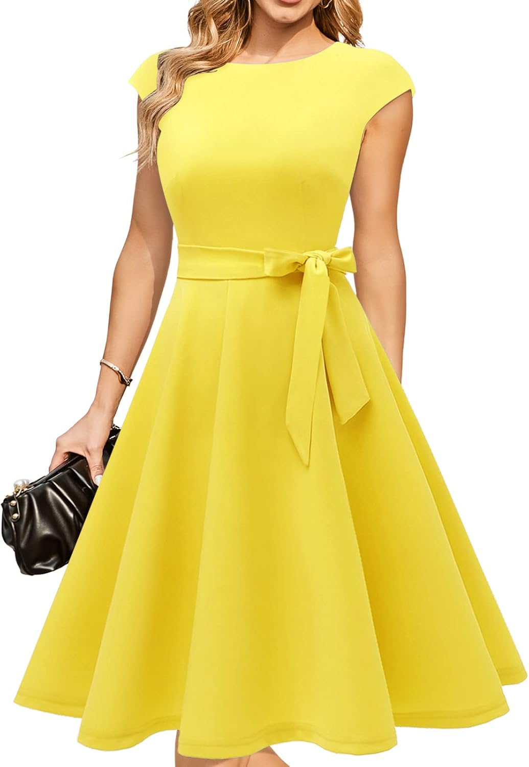 DRESSTELLS Women's Cocktail Dresses, Formal Wedding Guest Church Modest Graduation Party Prom Dress 2025