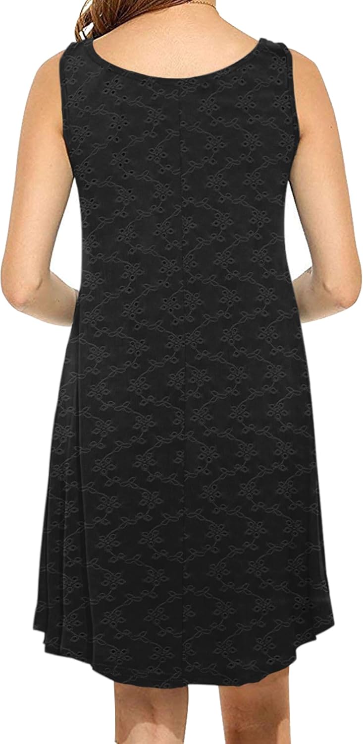 MOLERANI Women's Casual Swing Simple T-Shirt Loose Dress