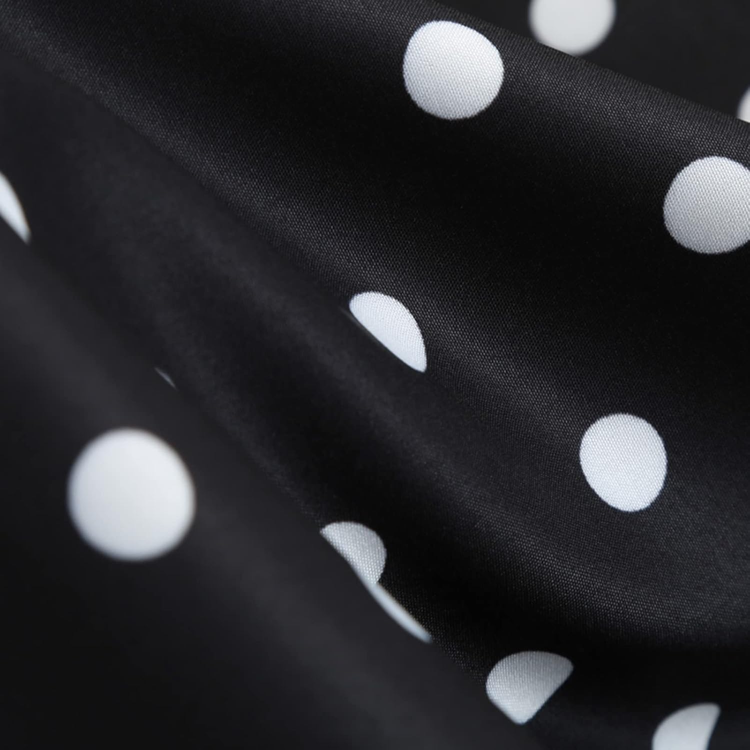 Women Double Breasted Notch Lapel 50s Vintage Short Sleeve Cocktail Swing Dress Polka Dot 1950s Rockabilly Prom Dress