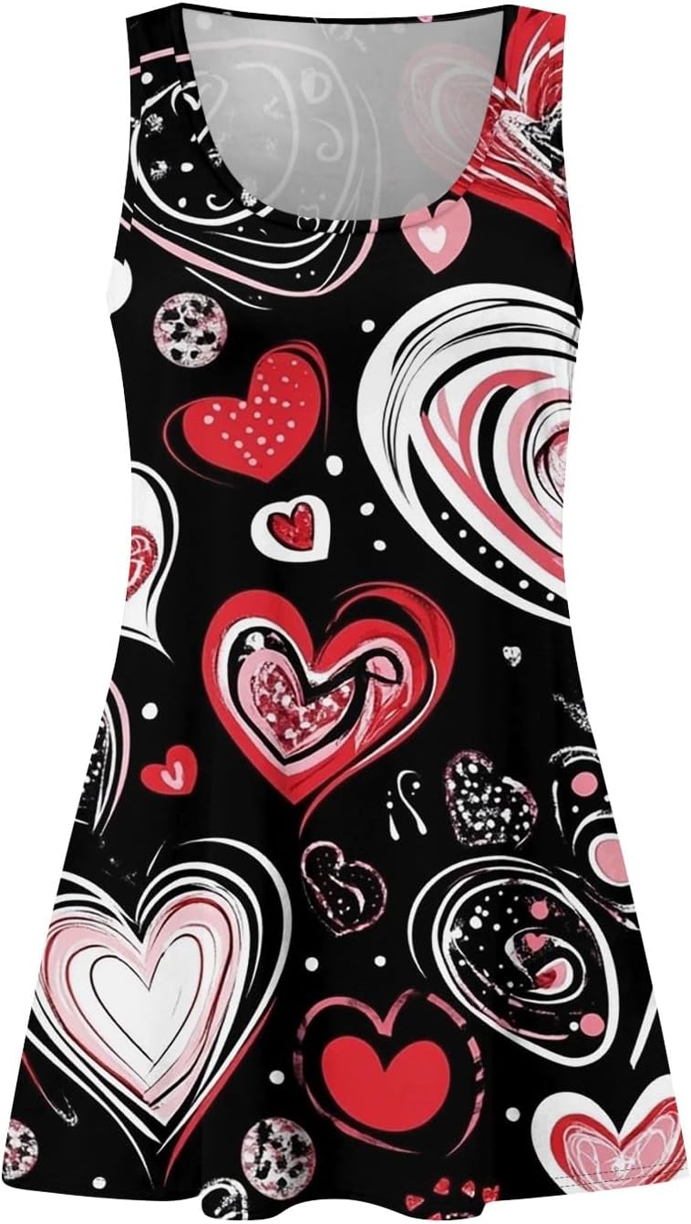 Women's Casual Sundress with Pockets Summer Boho Beach Dress,Holiday Hresses for Woment-Shirts Dress U Neck Loose Tank