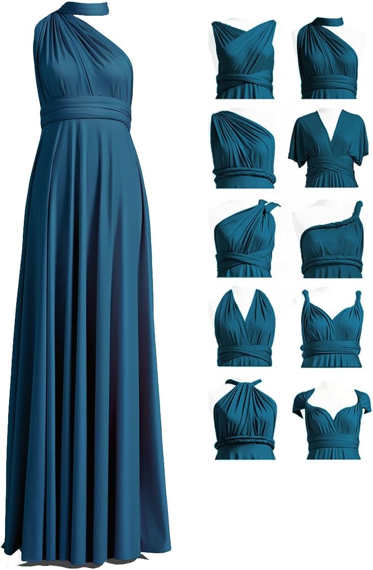 72styles Infinity Dress with Bandeau, Convertible Bridesmaid Dress, Long, Plus Size, Multi-Way Dress, Twist Wrap Dress