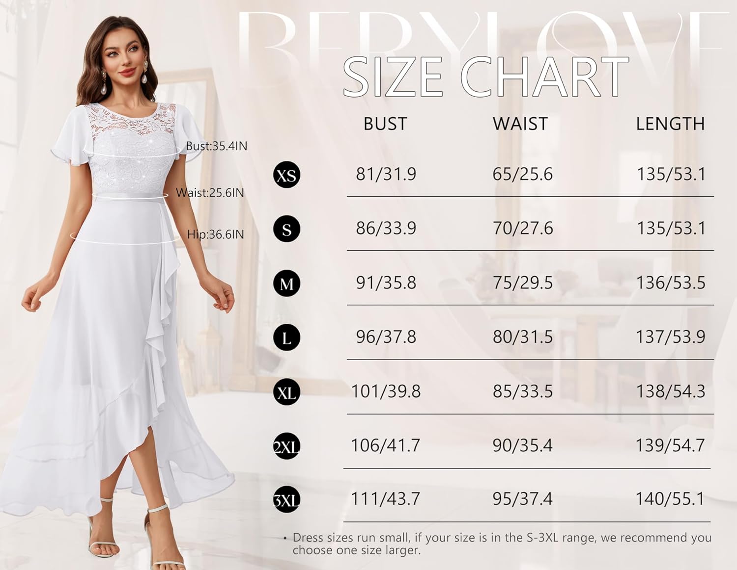 BeryLove Formal Dresses for Women 2025 Wedding Guest with Slit Cocktail Elegant Lace Long Prom Dress