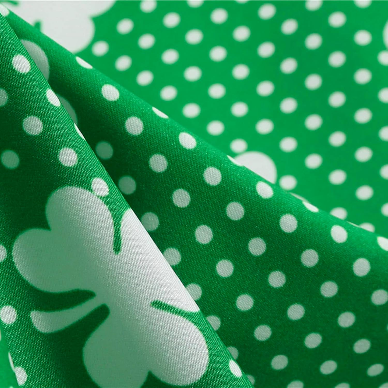 aihihe St Patricks Day Dress for Women A Line Pleated Hepburn Dress Lukcy Shamrock Print Irish Dress 2024 Vintage Dress